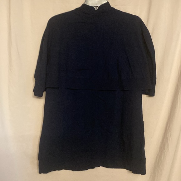NWT Etcetera Capelet Sweater Size XL Color Navy Blue - Picture 6 of 11